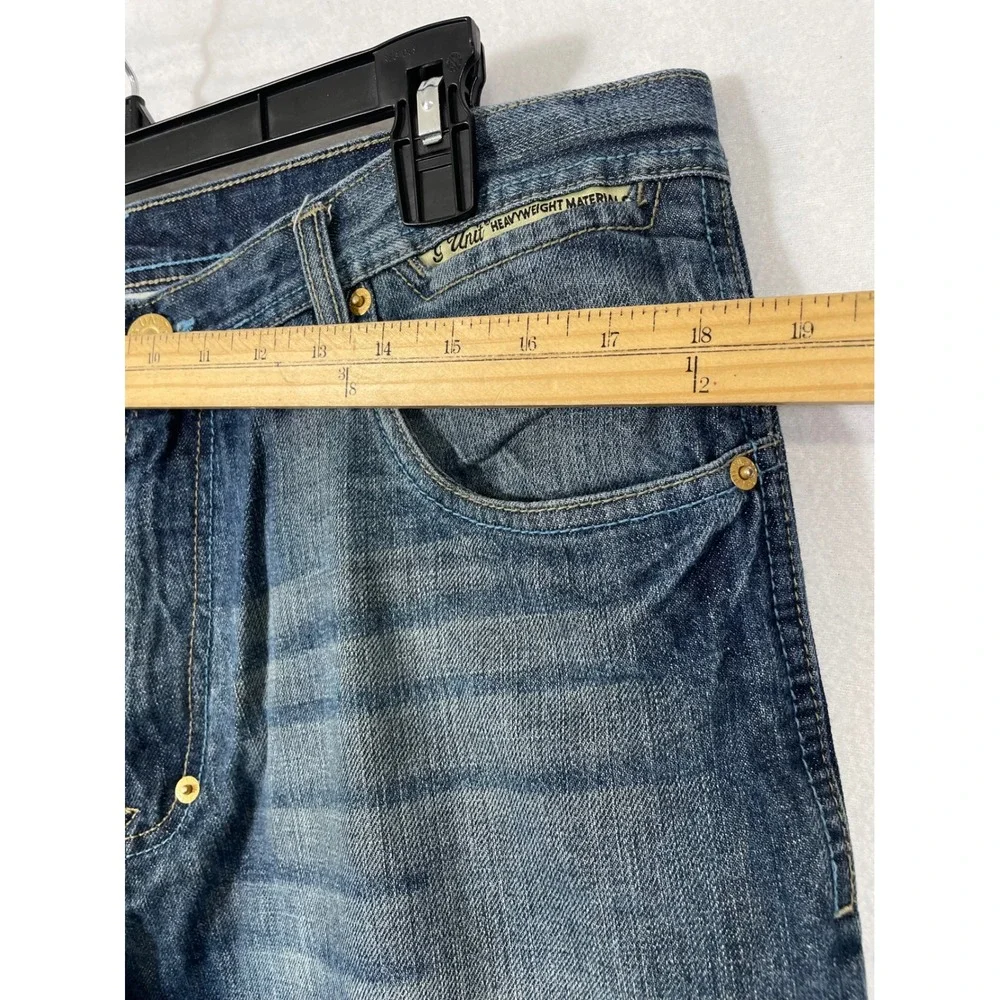 G-Unit Denim Company Baggy Jeans Mens 34x34 Blue Y2K Hip Hop Streetwear 5 pocket - Picture 4 of 14